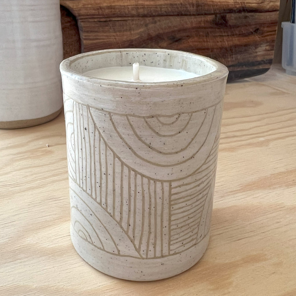 Soy Candle - Carved