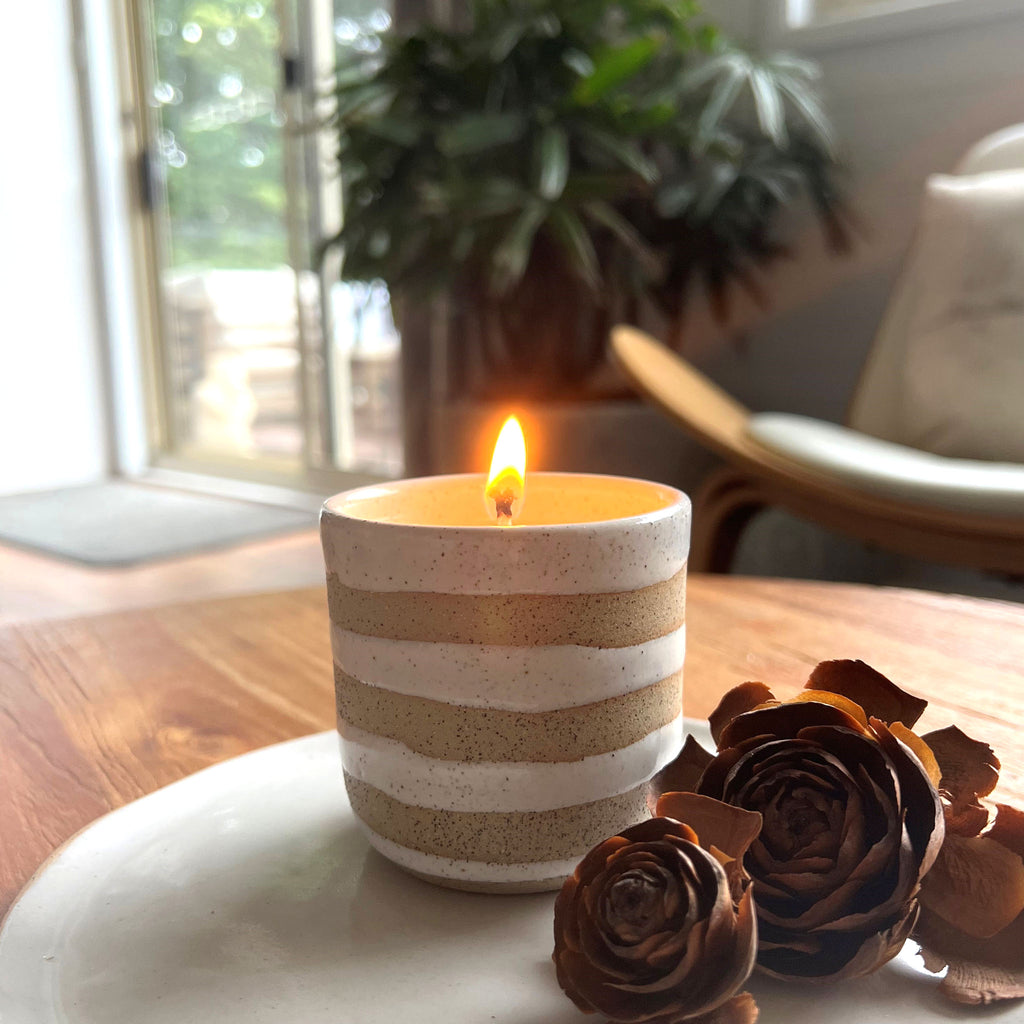Soy Candle - Striped