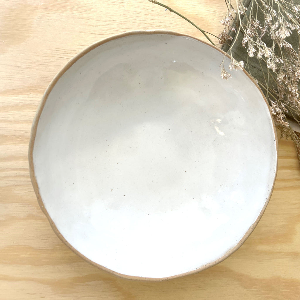 White Dimpled Bowl - Small 15cm